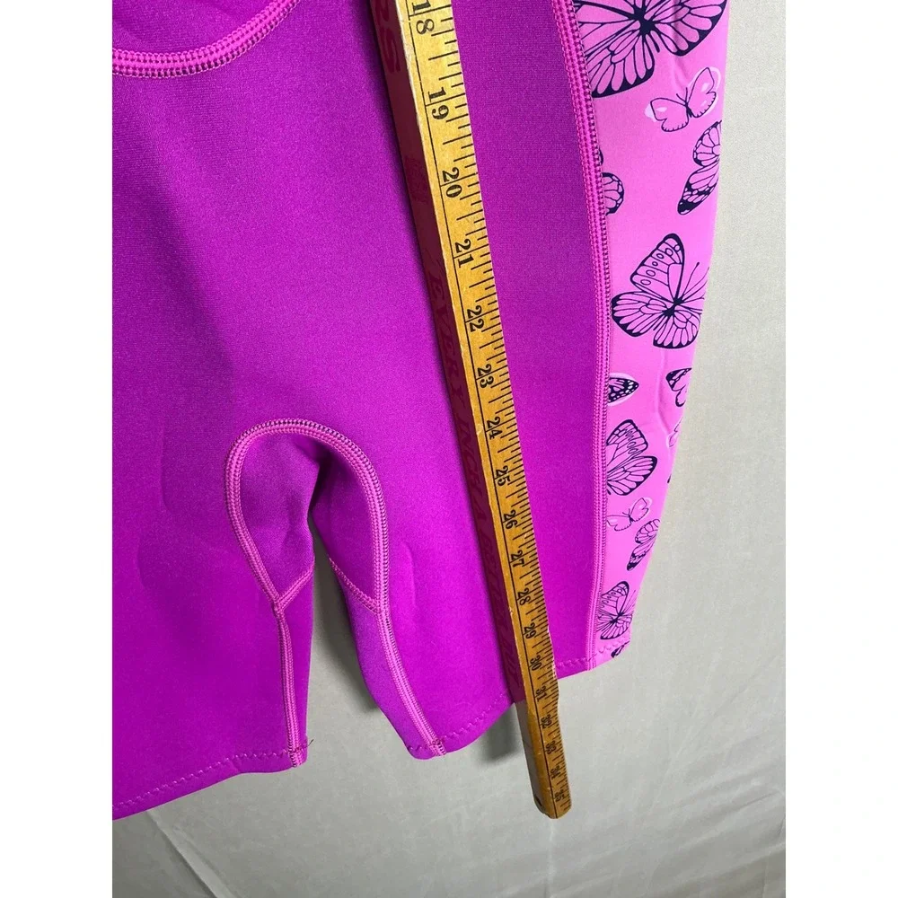 Goldfin Kids‎ Wetsuit 2mm Neoprene Shorty Pink Butterfly Girls Size 14 NEW